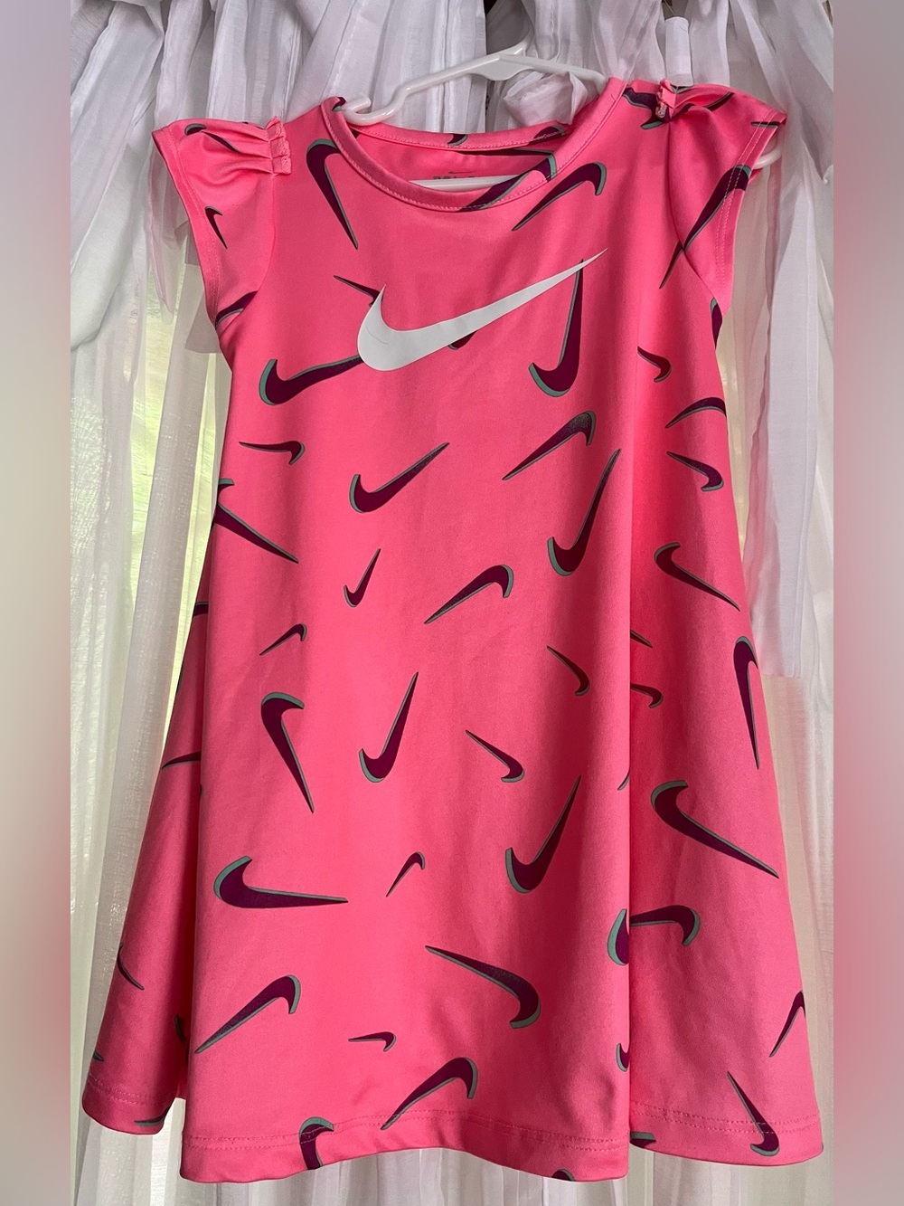 Nike Pink Swoosh Logo Dri-Fit Dress